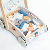 Wooden 5-In-1 Baby Walker Pink
