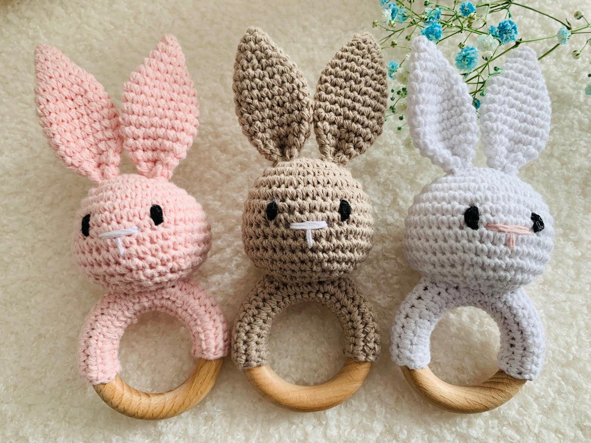 Rassel Hase rosa