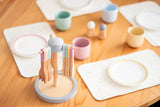 Vaisselle en bois, ensemble de jeu éducatif pour enfants, accessoires de cuisine