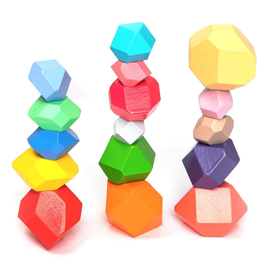 Wooden stacking blocks