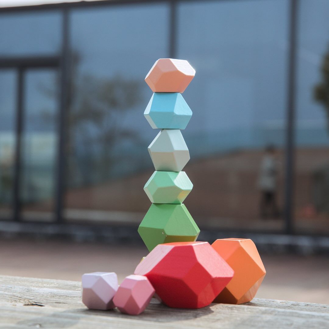 Wooden stacking blocks