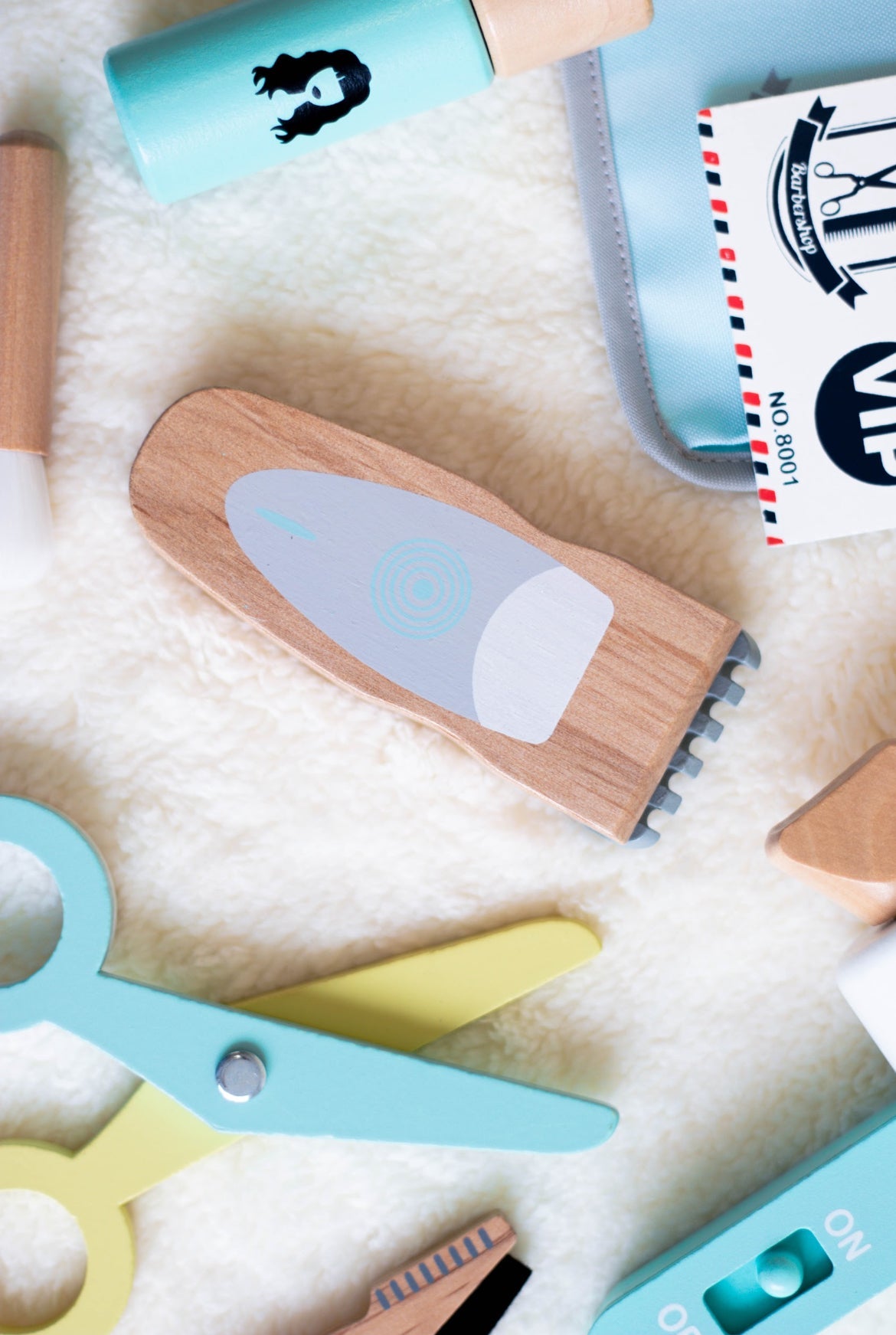 UMU Holz Friseur Spielset