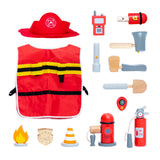Wooden Fireman Playset
