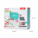 UMU Holz Arztkoffer Spielset rosa