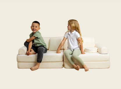 Premium-Kindersofa Cord - ecru