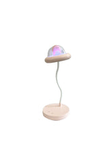 Nachttischlampe USB-Aufladung rosa
