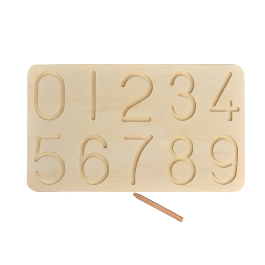 Montessori Numbers Writing Board Made of Wood