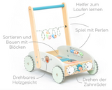 Wooden 5-In-1 Baby Walker Pink