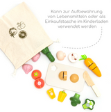 Wooden vegetable cutting set