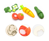 Wooden vegetable cutting set