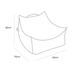 Sitzsack Slimcord Eckig Sako Bag