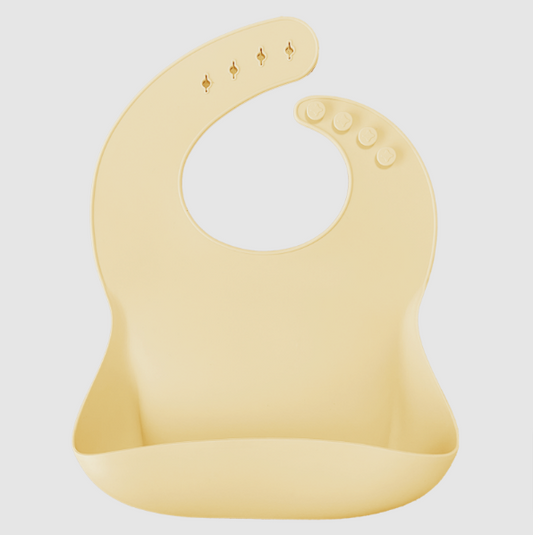 BASICS bib with drip tray-light yellow