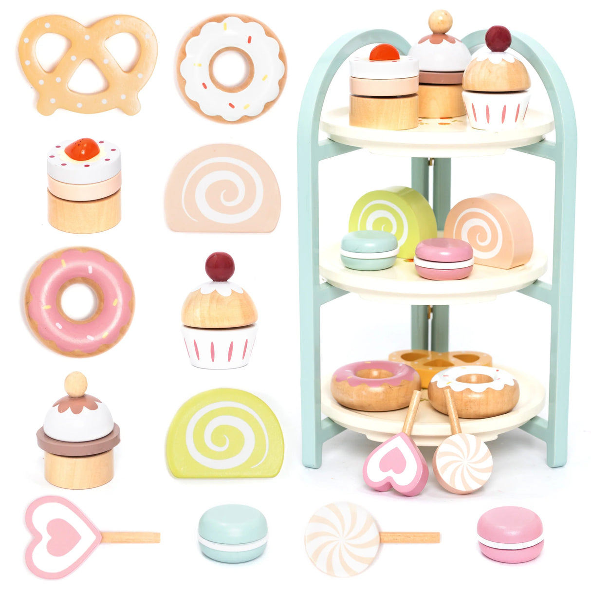 UMU Stand mit Deserts aus Holz