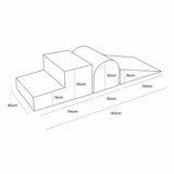 Ästhetisches Schaumspielset Velours, Kinderspielplatz, 3 Teile