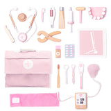 UMU Holz Arztkoffer Spielset rosa