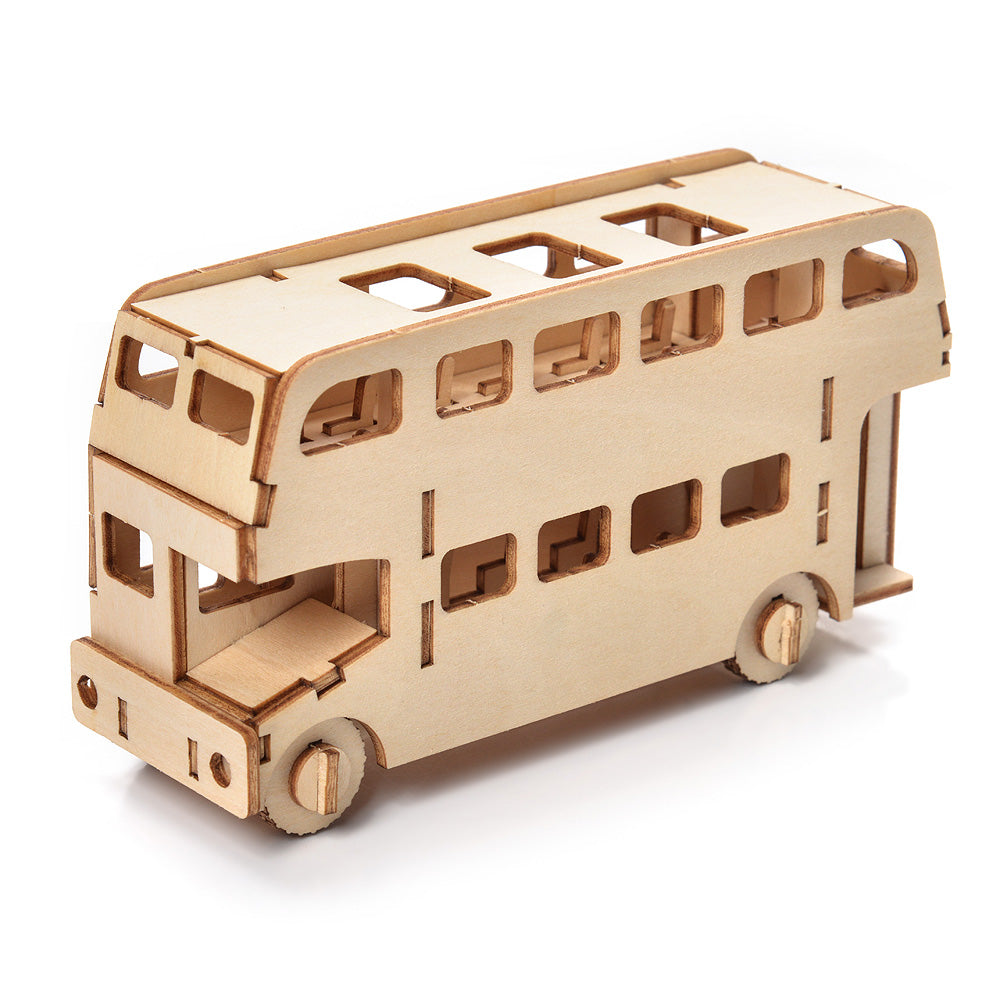 Holzpuzzle Model 3D - Bus