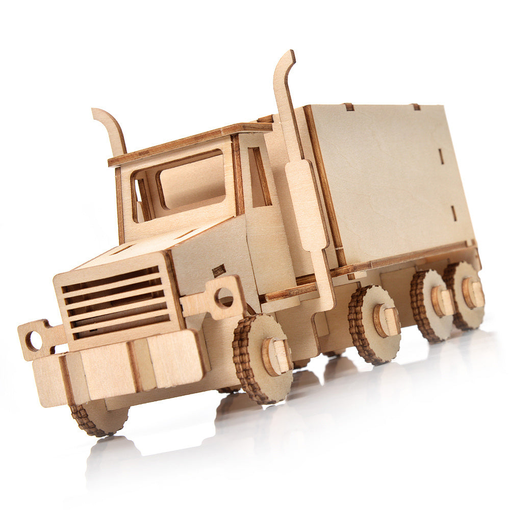 Puzzle en bois modèle 3D - Camion