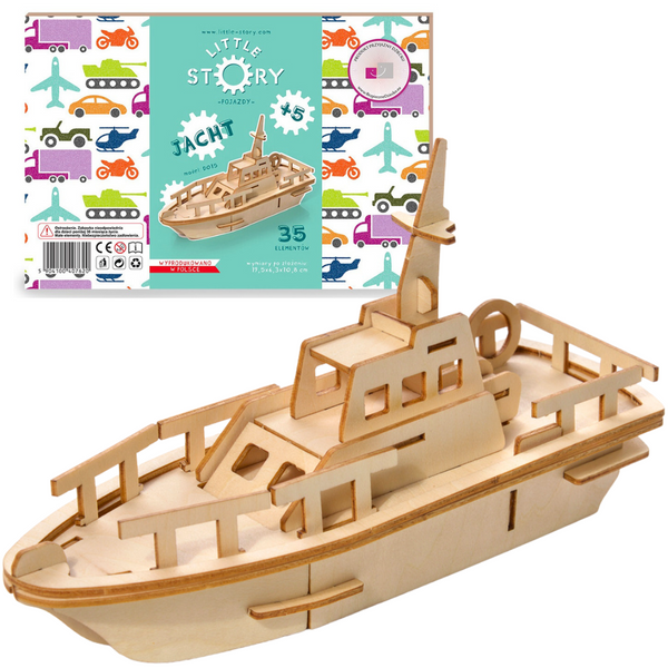 Puzzle en bois modèle 3D - Yacht