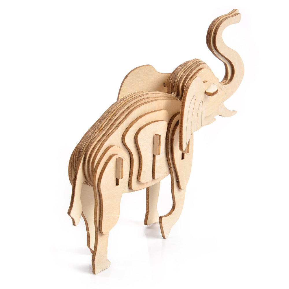 Holzpuzzle Model 3D - Elefant