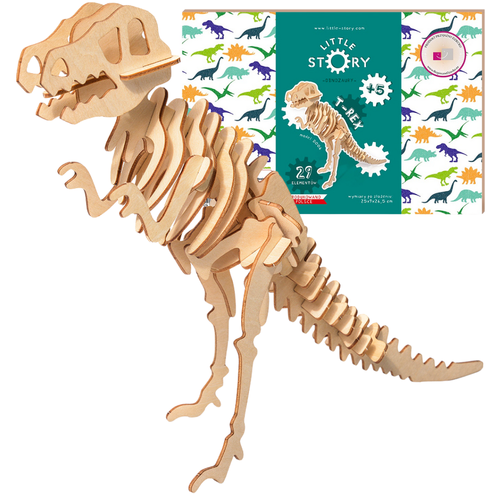 Holzpuzzle Model 3D - T-Rex