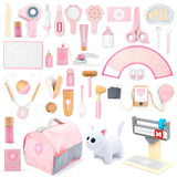UMU Holz Tierarzt Spielset rosa